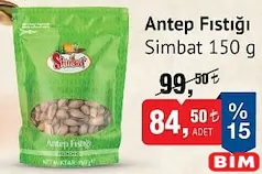 SİMBAT ANTEP FISTIĞI 150 G